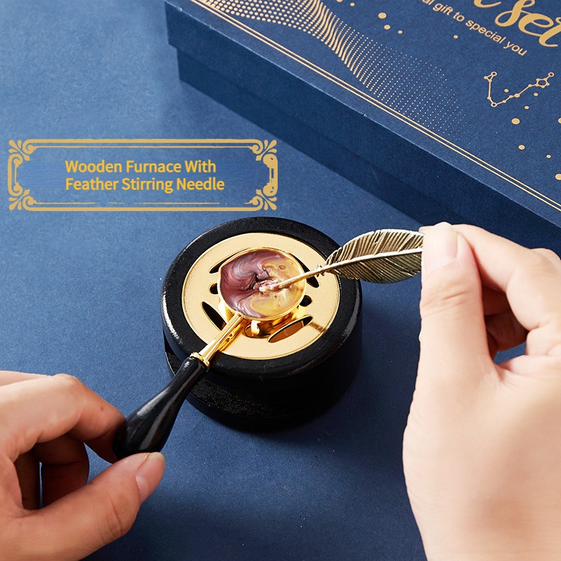 Starry Fire Lacquer Stamp Set  - Wax Seal Stamp Kit recension och pris
