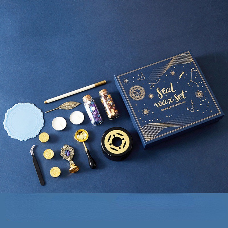 Starry Fire Lacquer Stamp Set  - Wax Seal Stamp Kit recension och pris